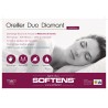 Pack 2 Oreillers Softens Duo Diamant 60x60 cm